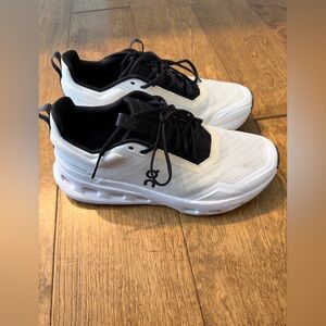 On Running Women's Black and White Sneakers